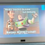 Ein selbst entworfenes Meme zeigt Figuren aus Toi Story.